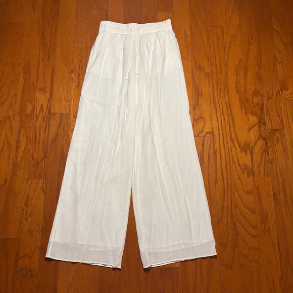Abercrombie and Fitch White Gauze pants size S - Picture 1 of 3
